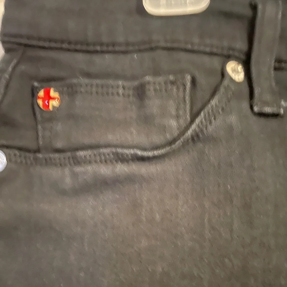 Hudson‎ Natalie Midrise Ankle Skinny Jeans Black Raw Hem Size 29 NWMAR409ZHE